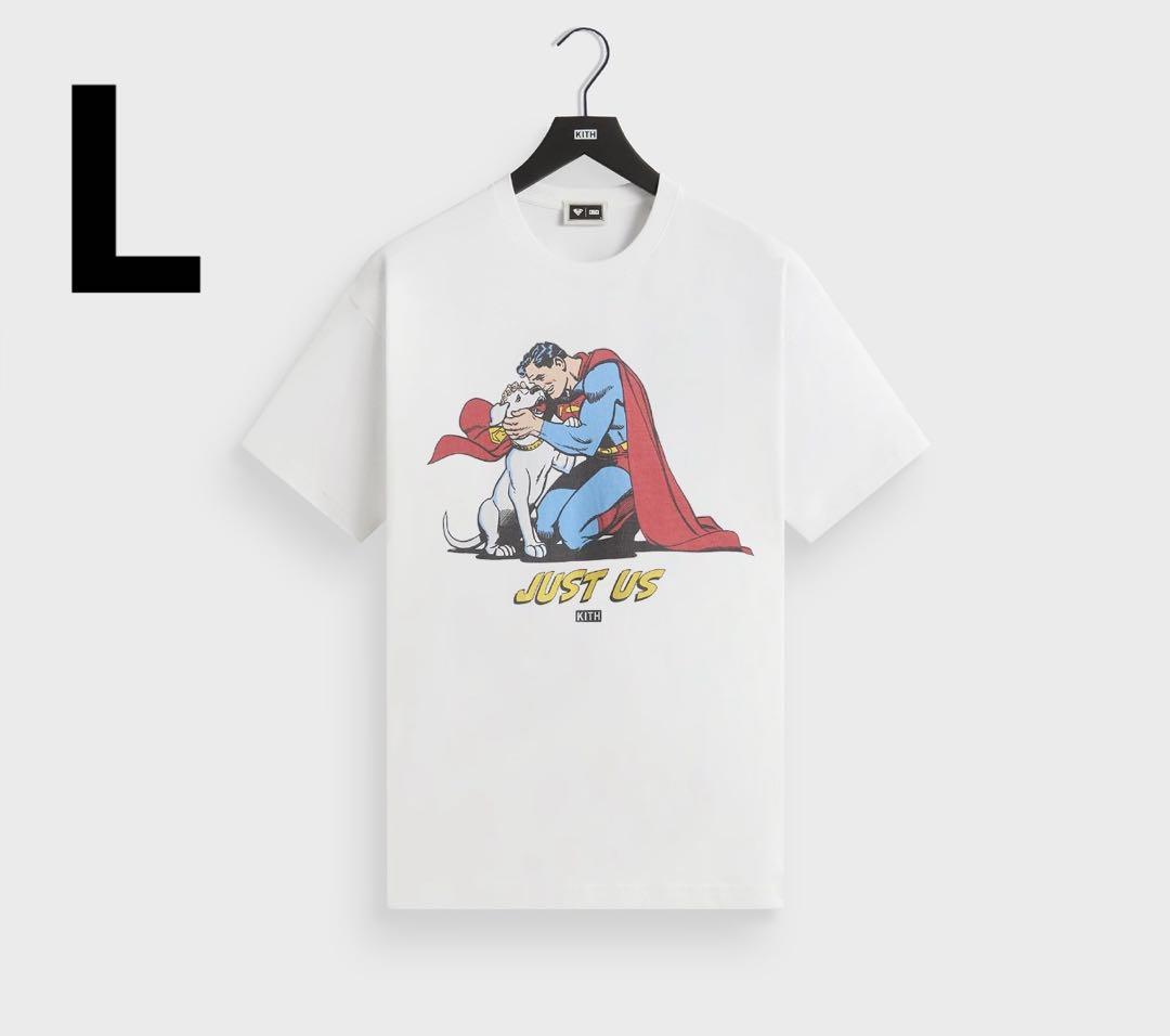 ★KITH NYC★Superman ビンテージ 半袖Tシャツ 関税送料込み XLサイズ Kith x Superman Lightning Vintage Tee tシャツ キス