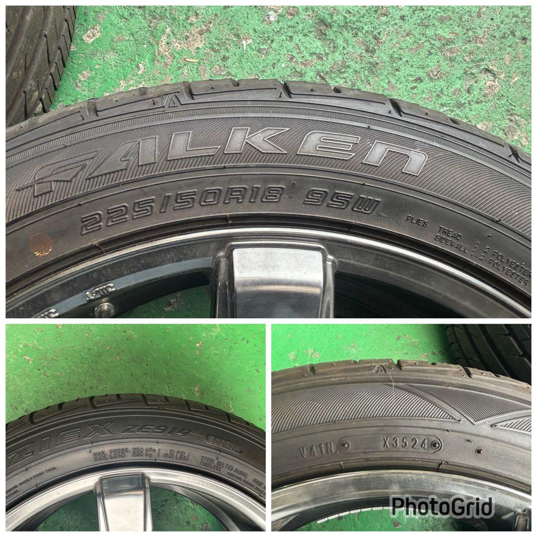 200系ハイエース ESSEX EC-18 ホイールタイヤセット