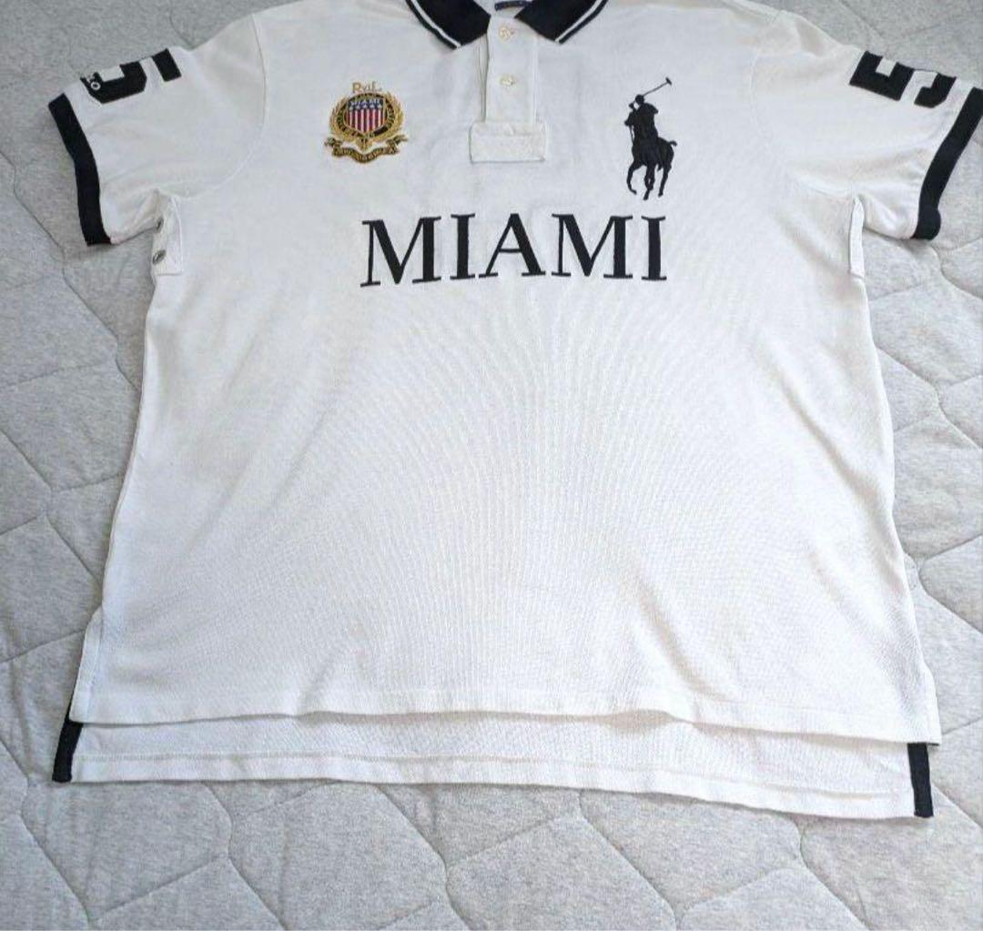 Ralph Lauren MIAMI ポロシャツ POLO RALPH LAUREN - 激レア✨ ポロラルフローレン MIAMI