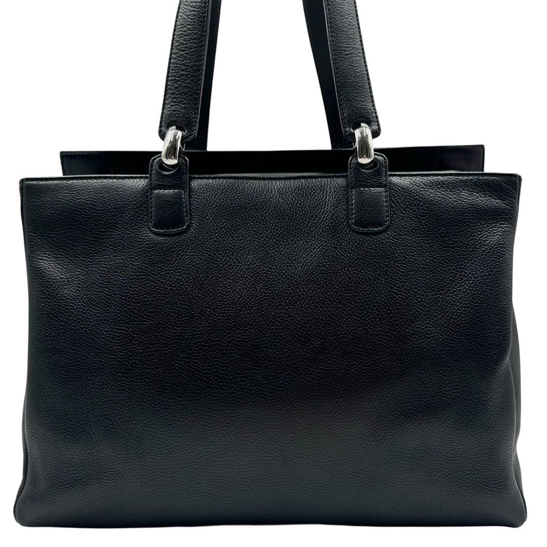 LOEWE アナグラム ビジネスバッグ トートバッグ ブラック レザー 爆売り！】 ビジネスバッグ アナグラム LOEWE トートバッグ