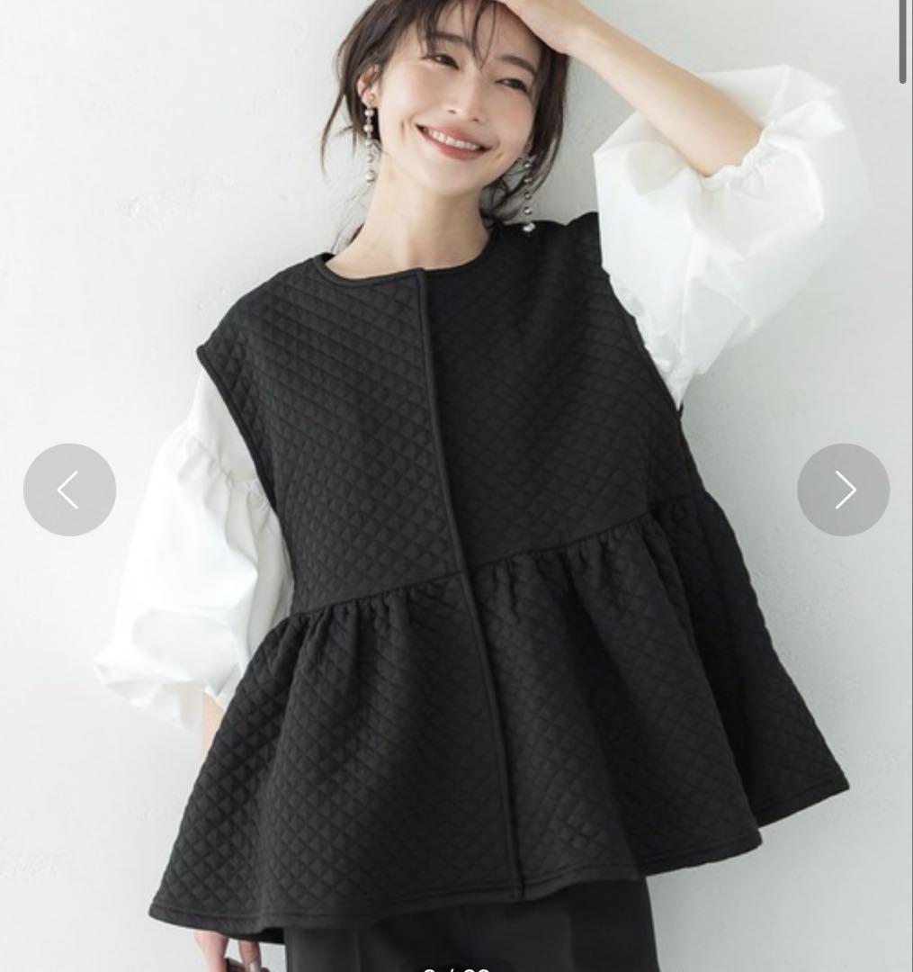 キャナルジーン♡完売キルティングベスト セール☆2990円→1490円 ハートキルティングベスト レディース