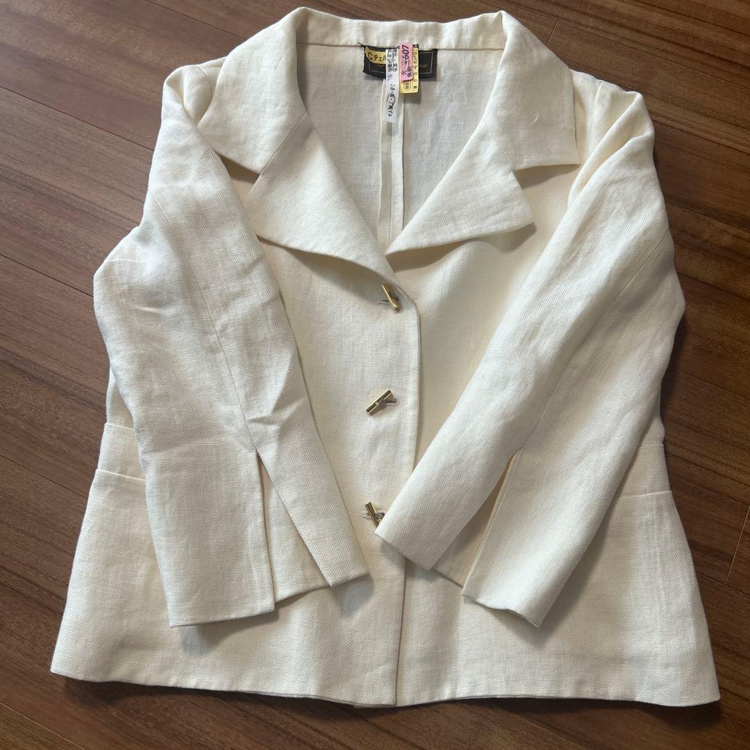 Loro Piana ホワイト テーラードジャケット 上品　素敵　格安