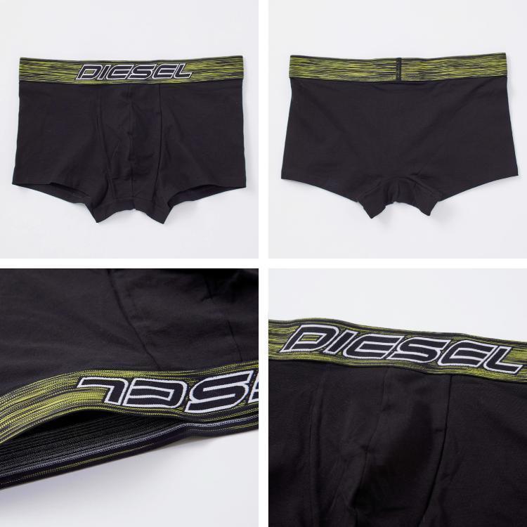 ディーゼル DIESEL ボクサーパンツ 3枚セット 黒 緑 ピンク XL DIESEL ディーゼル ボクサーパンツ アンダーウエア 下着 3枚