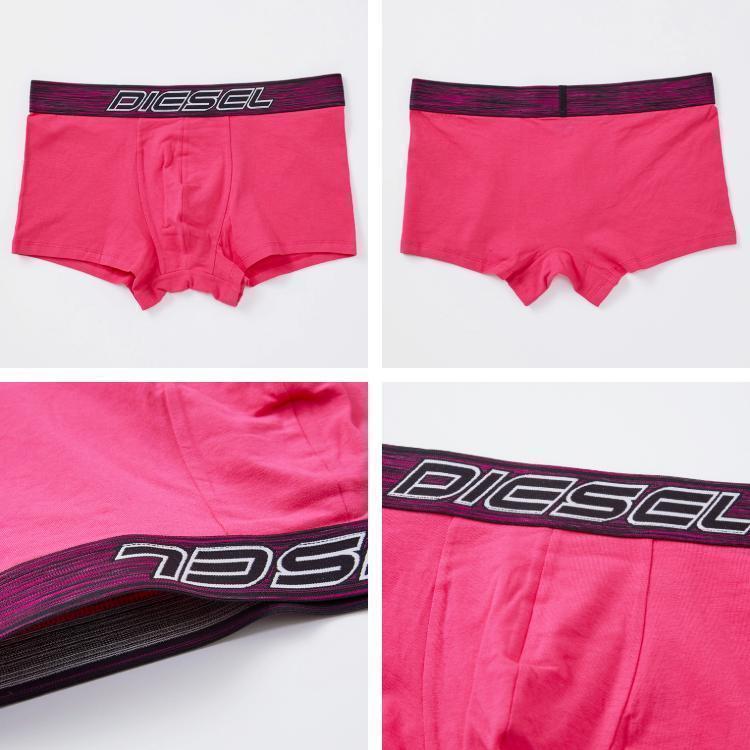 ディーゼル DIESEL ボクサーパンツ 3枚セット 黒 緑 ピンク S