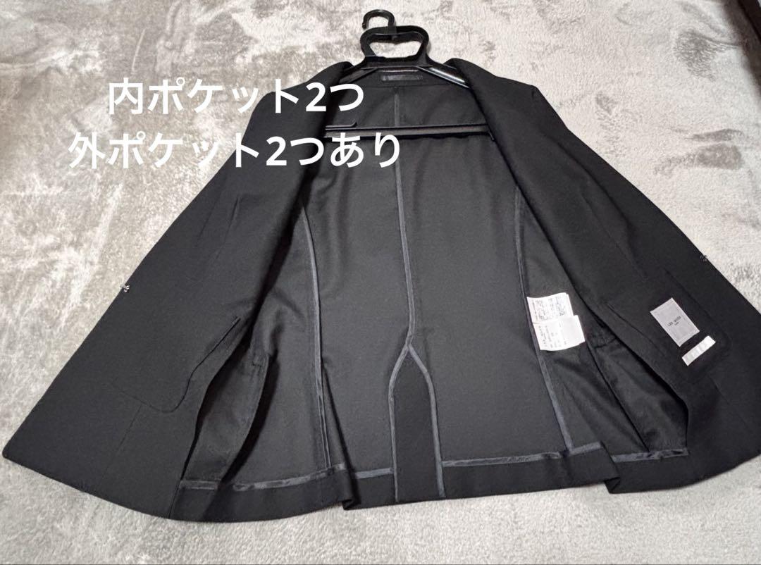 美品】Oggi掲載／麻調／春夏秋／自宅で洗える／黒／セットアップ