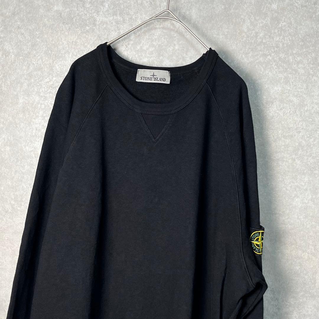 ストーンアイランド スウェット ブラック XL トレーナーXL LL STONE ISLAND KANDAIZUMI_COM