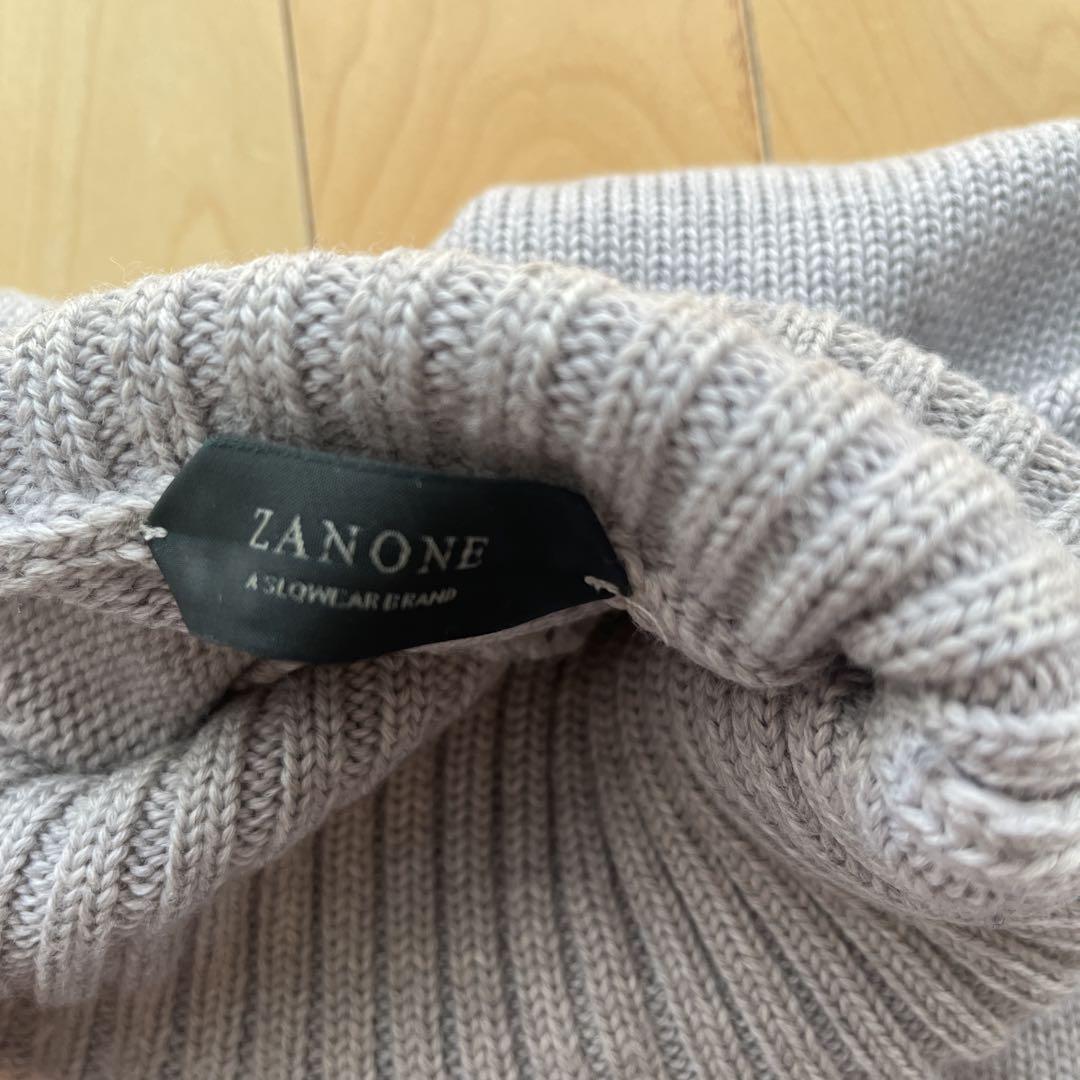 ZANONE タートルネック　ニット　グレー　ザノーネ