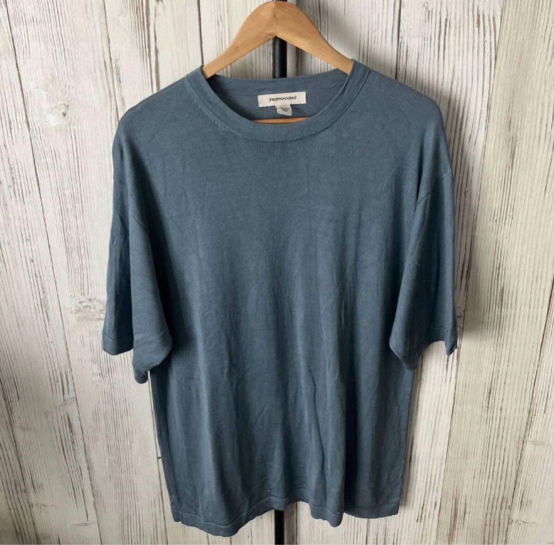べ*べ様 90s pronto-UOMO シルクニット ヴィンテージ PRONTO-UOMO シルクニット 半袖ニット シルクT XL