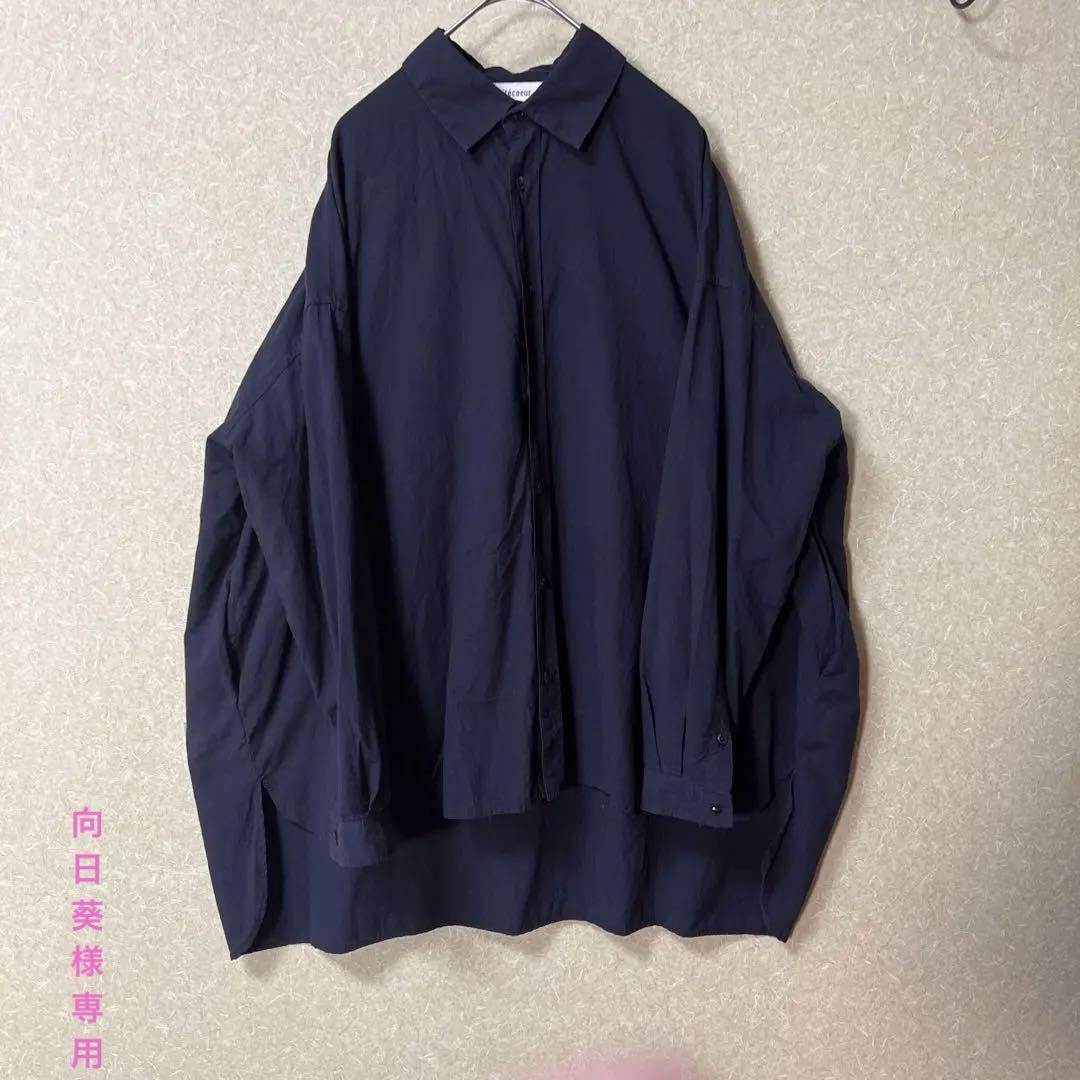★高品質、お洒落Veritecoeur コットン、リネンブラックトップス