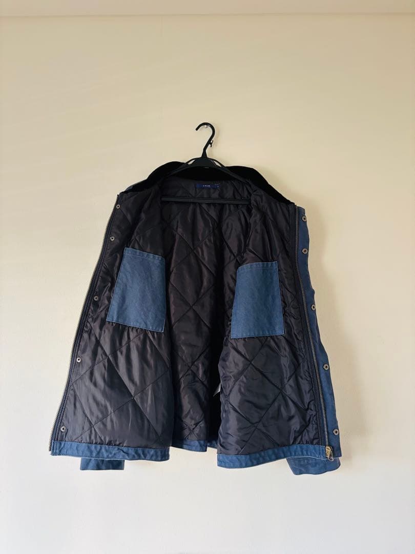 コーデュロイ襟ワークジャケット