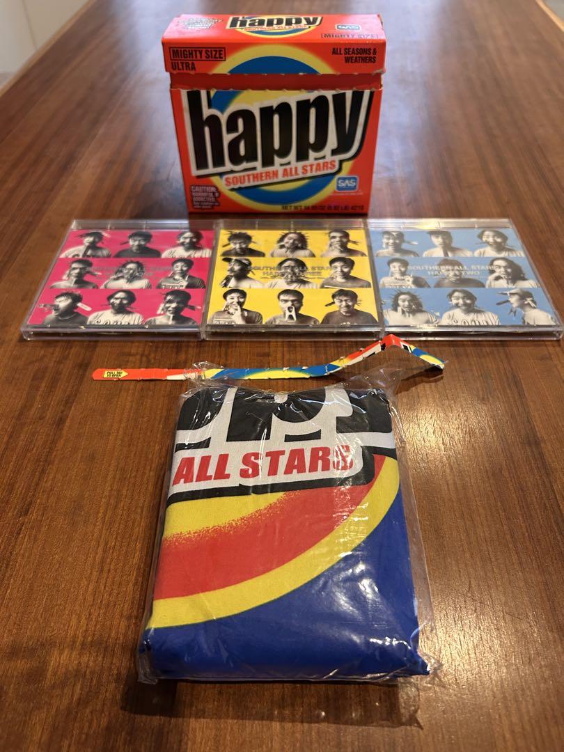 happy Southern All Stars 3枚組 CD セット 箱/はっぴ付/3CD】HAPPY！ 中古CD | ブックオフ公式オンラインストア