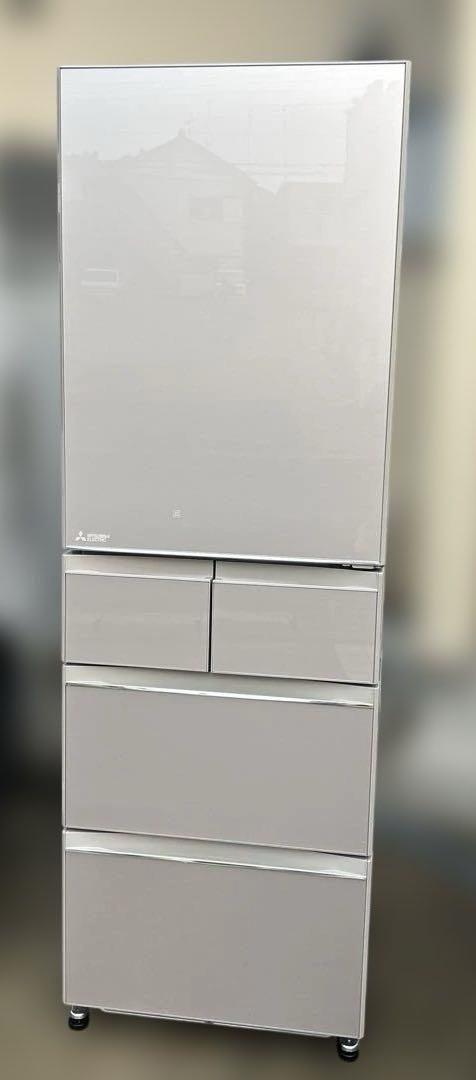 三菱 5ドア冷蔵庫 大型冷蔵庫 MR-B46D-F 2019年製 - メルカリ