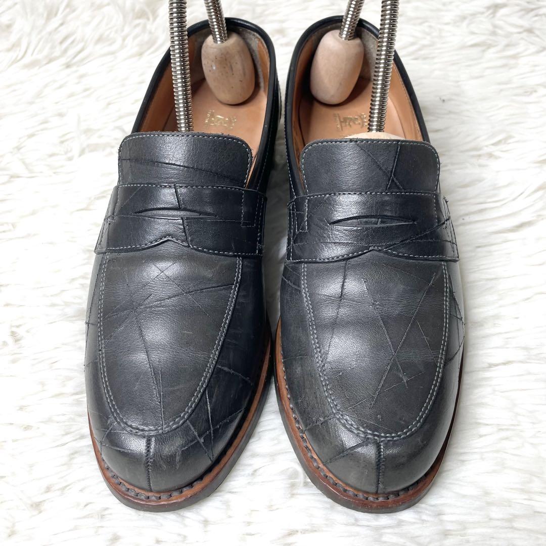 【美品】SCOTCH GRAIN マトリックス ローファー ダークグリーン 美品】SCOTCH GRAIN マトリックス ローファー ダークグリーン