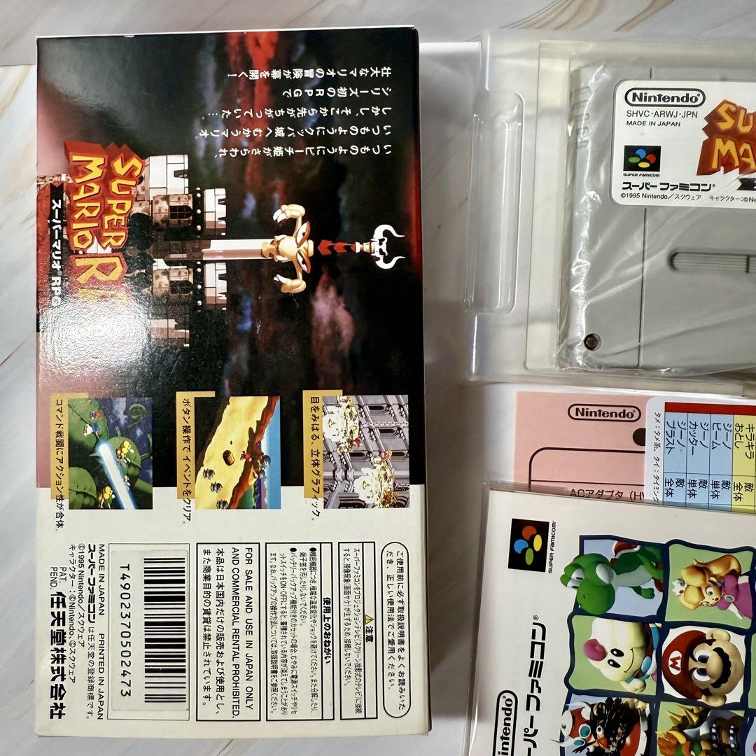 スーパーマリオRPG スーパーファミコン ソフト 箱 説明書