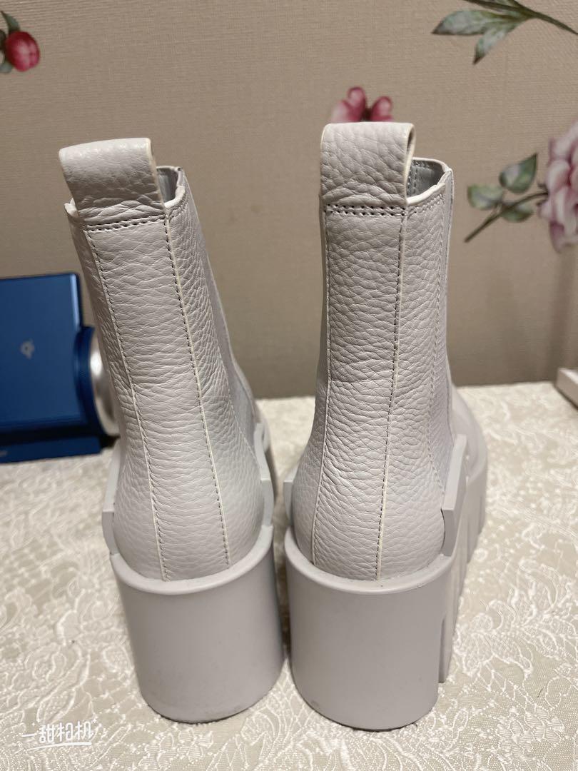 ユナイテッドヌード サイドゴア ブーツ 白 37 Grip Chelsea Lo