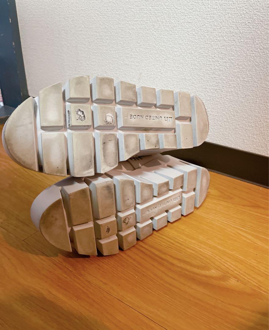 ユナイテッドヌード サイドゴア ブーツ 白 37 Grip Chelsea Lo