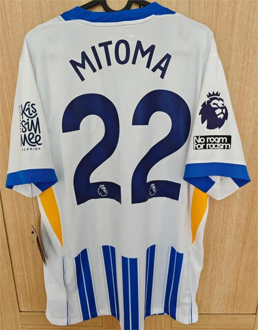 三笘薫 2425ブライトンホームユニフォーム 22番 Mitoma 新品未使用✨三笘薫 2425ブライトンホームユニフォーム 22番 Mitoma