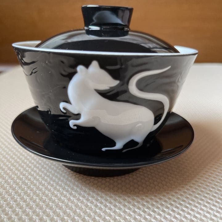 【価格変更】希少作★堤展子　ふたもの『干支ねずみ』 コレクション 干支 ねずみ 価格変更】希少作☆堤展子 ふたもの