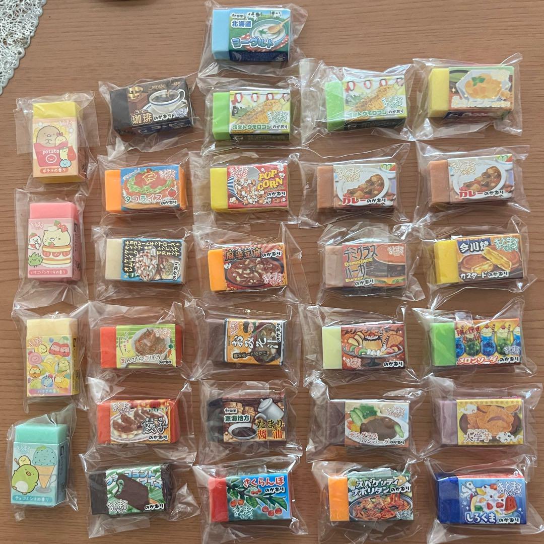 未使用品 29個 まとまるくん 消しゴム かおりつき まとめ売り すみっコぐらし