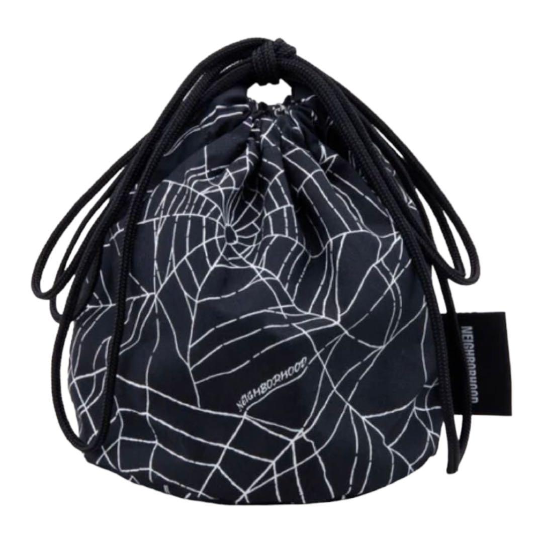 安い購入 neighborhood SPIDERWEB DRAWSTRING BAG ショルダーバッグ