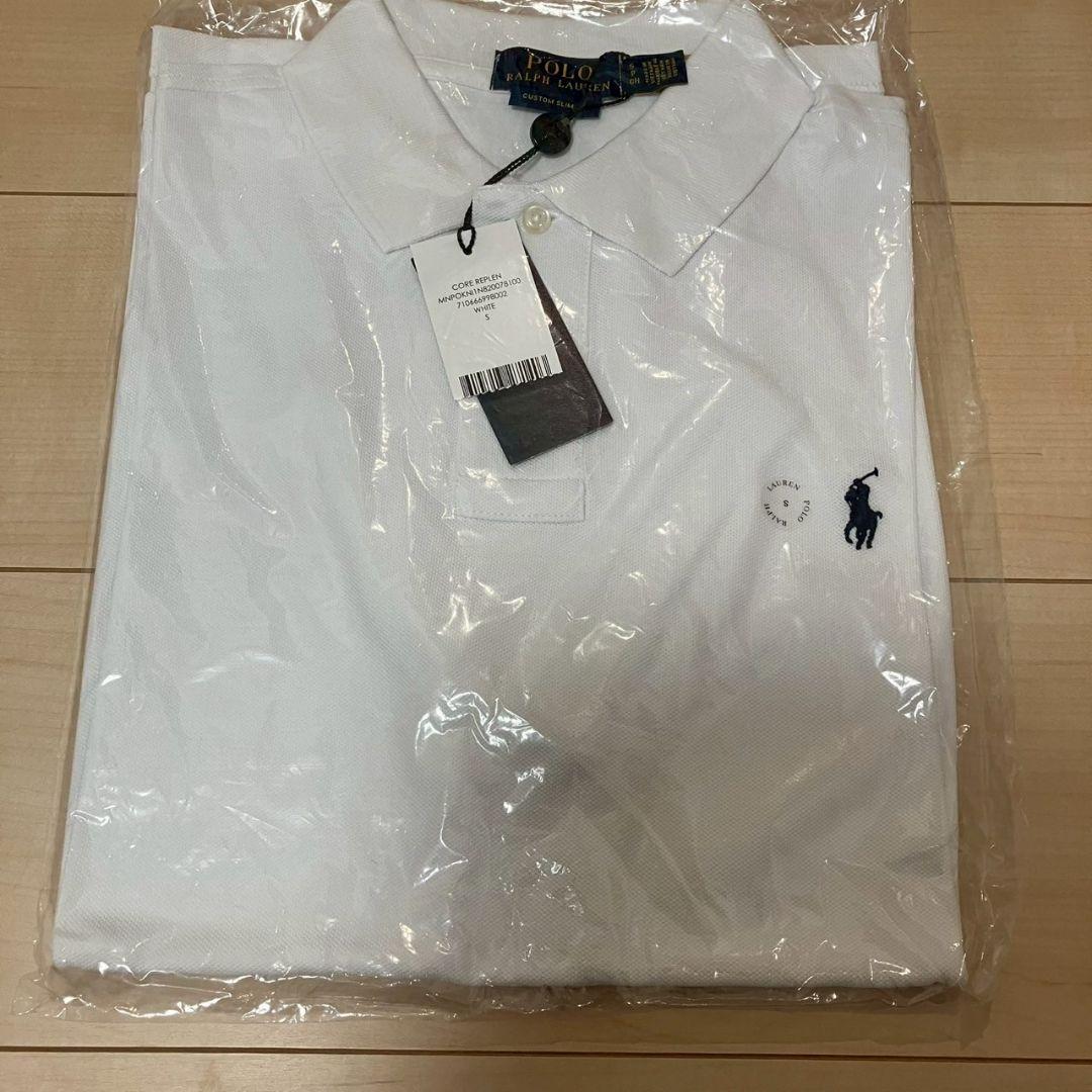Polo Ralph Lauren ホワイト ポロシャツ カスタムスリムフィット
