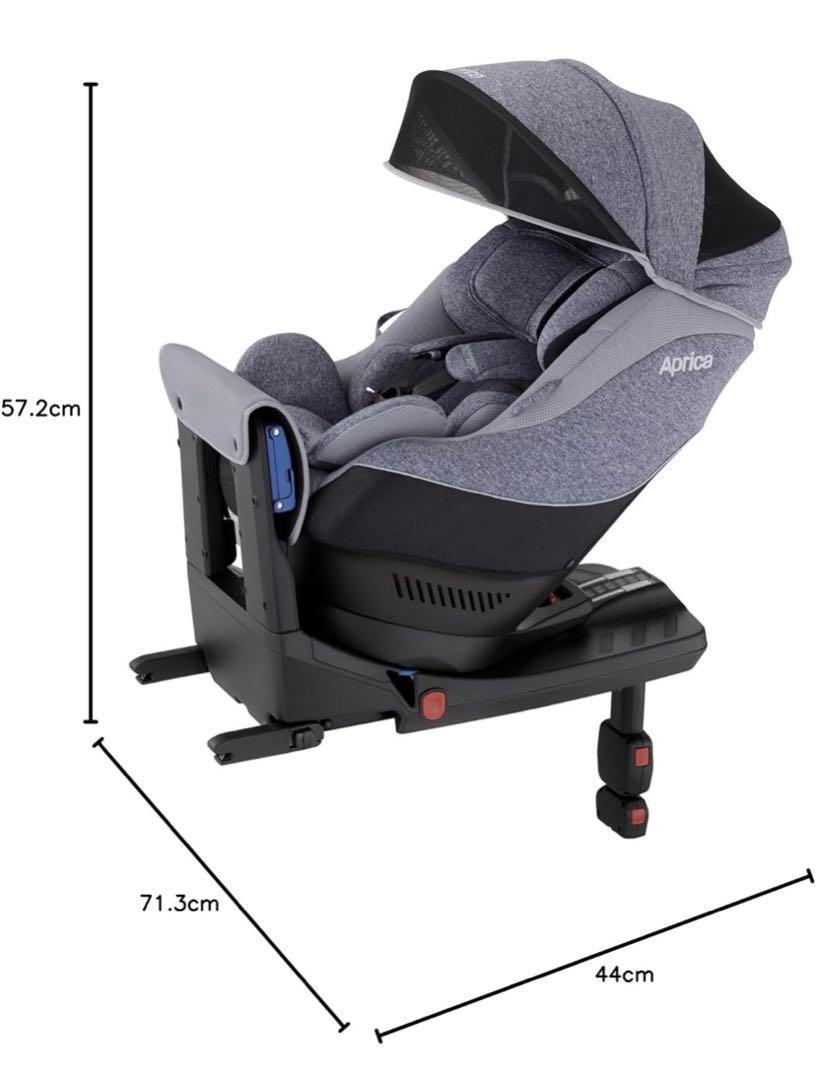 Aprica クルリラAC チャイルドシート グレー ISOFIX