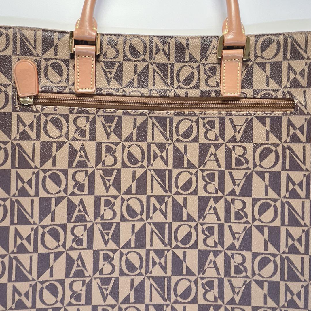 【ほぼ未使用品】BONIA ボニア トートバッグ ブラウン モノグラム