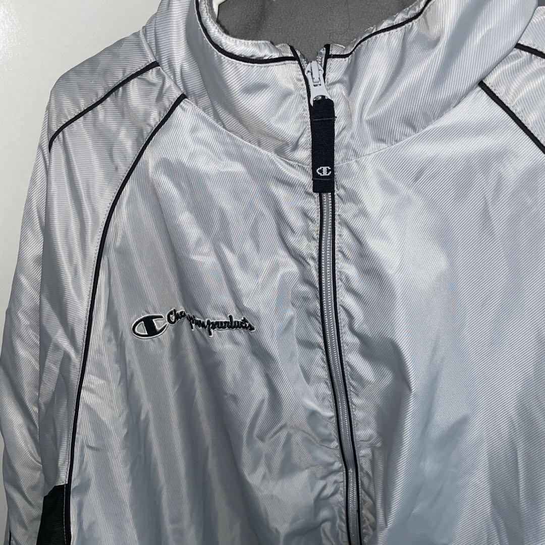 Champion シルバー ブラック ジャケット