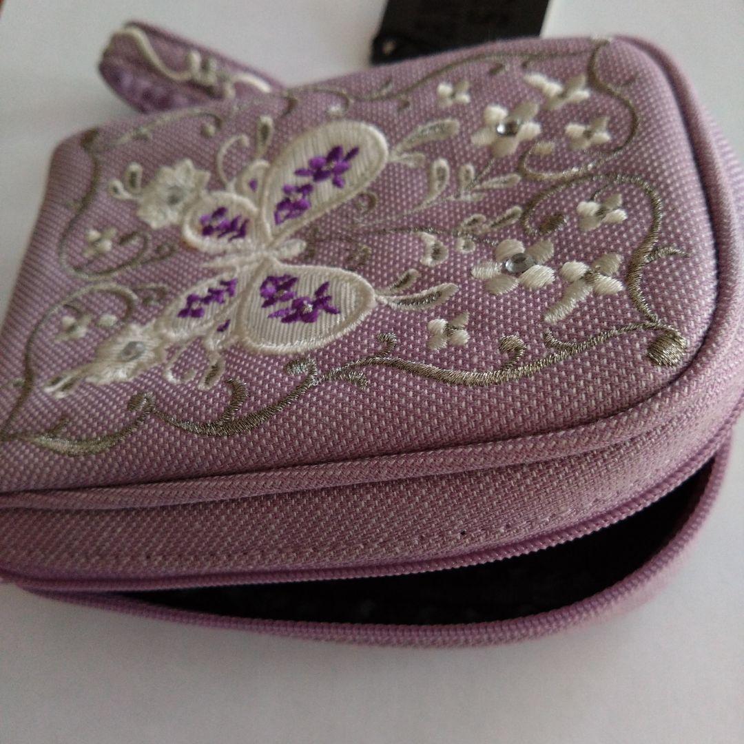 ANNA SUI アナスイ シガレットケース ポーチ 紫 蝶々刺繍 - メルカリ