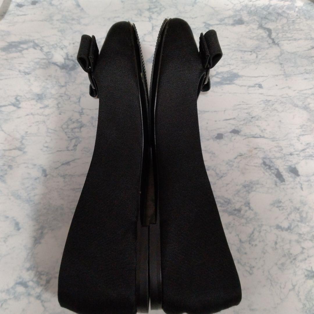 キ*キ様 Salvatore Ferragamo ブラックフラットシューズ Salvatore Ferragamo ブラックフラットシューズ