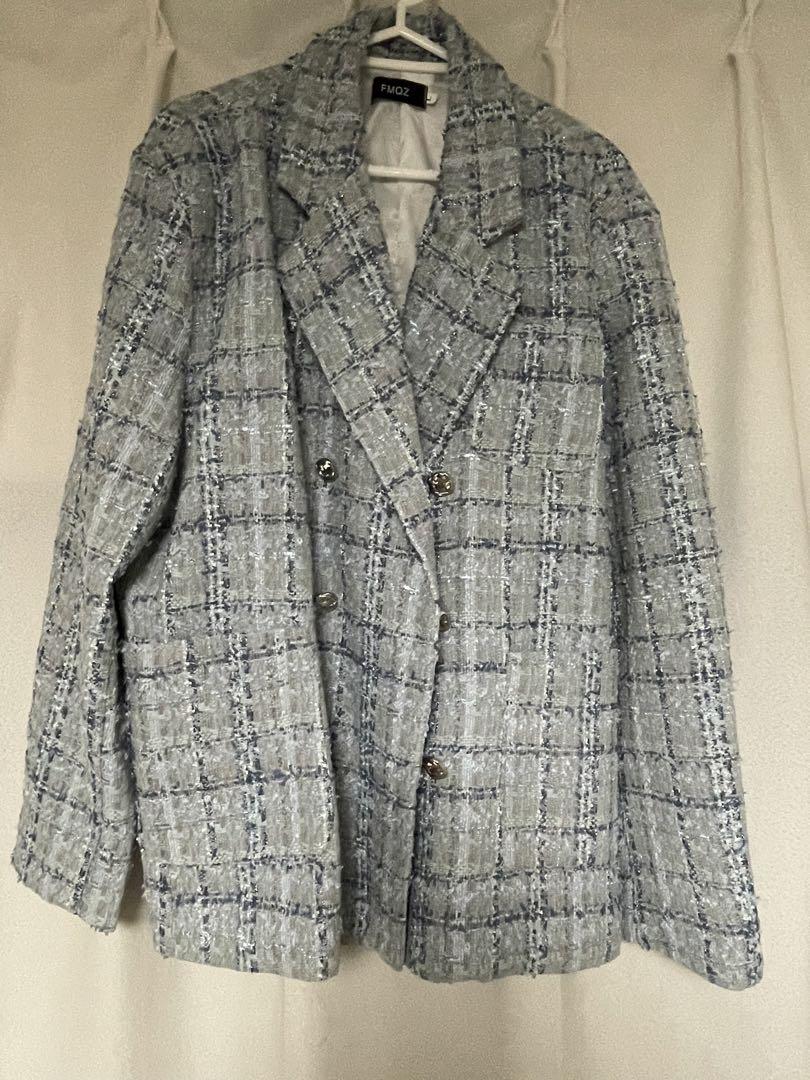 ジャケット・アウター design blue tweed jacket design blue tweed jacket