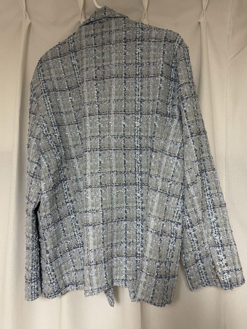 ジャケット・アウター design blue tweed jacket design blue tweed jacket