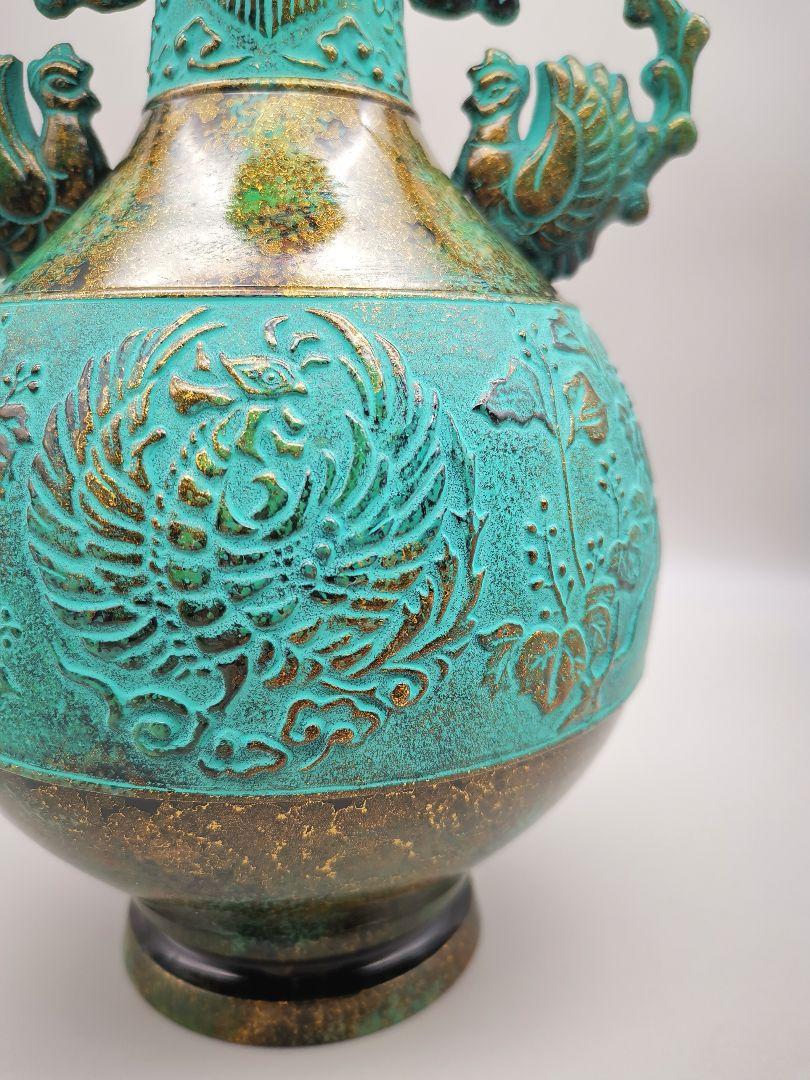 新しい家具・インテリア - 高岡銅器 青銅製 花瓶／壺 伝統工芸品