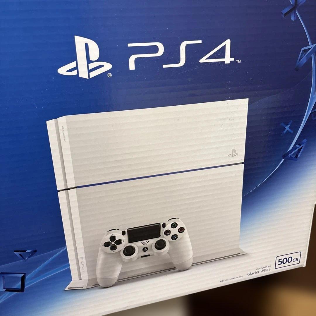 PS4 500GB ホワイト 本体 + クリアコントローラー
