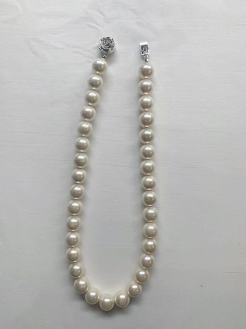 貝パール ネックレス 12mm 43cm 未使用