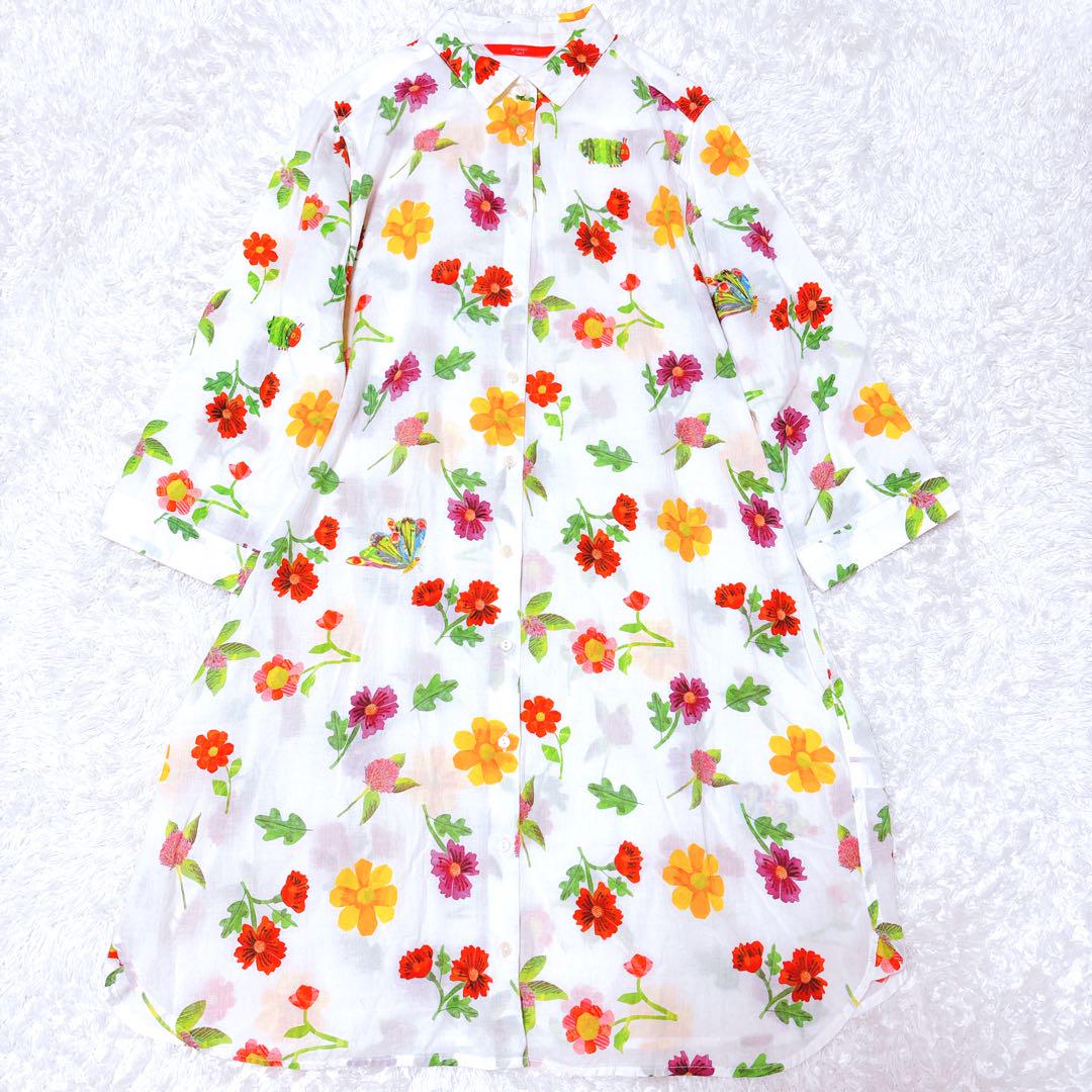 グラニフ graniph はらぺこあおむし シャツワンピース ロング