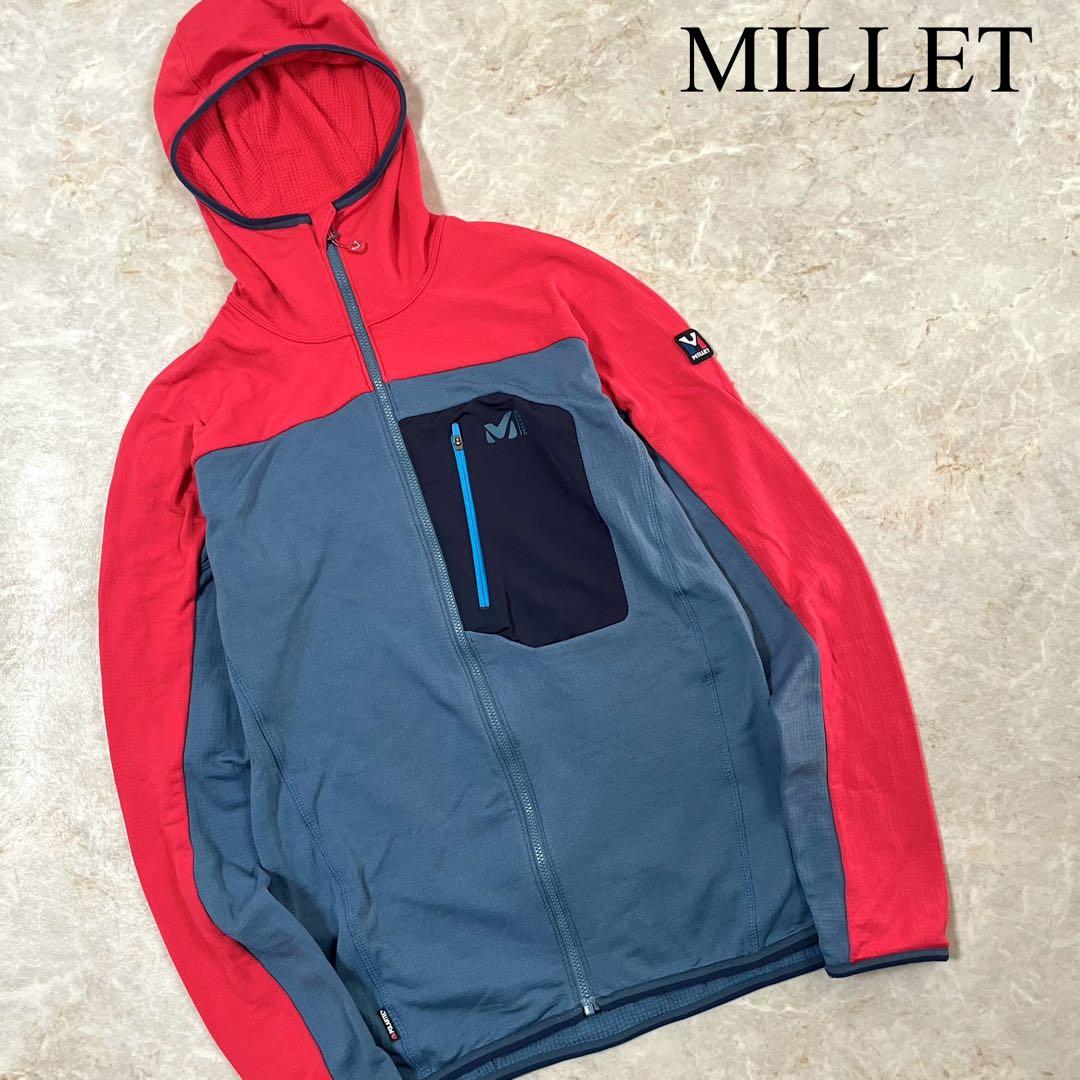 MILLETミレー ストレッチ性 POLARTEC 高機能フリース パーカー