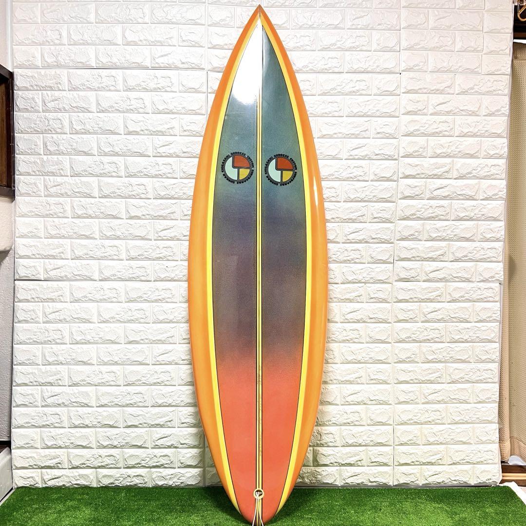 希少 godeess ショートボード シングルフィン 5'10ft レトロ