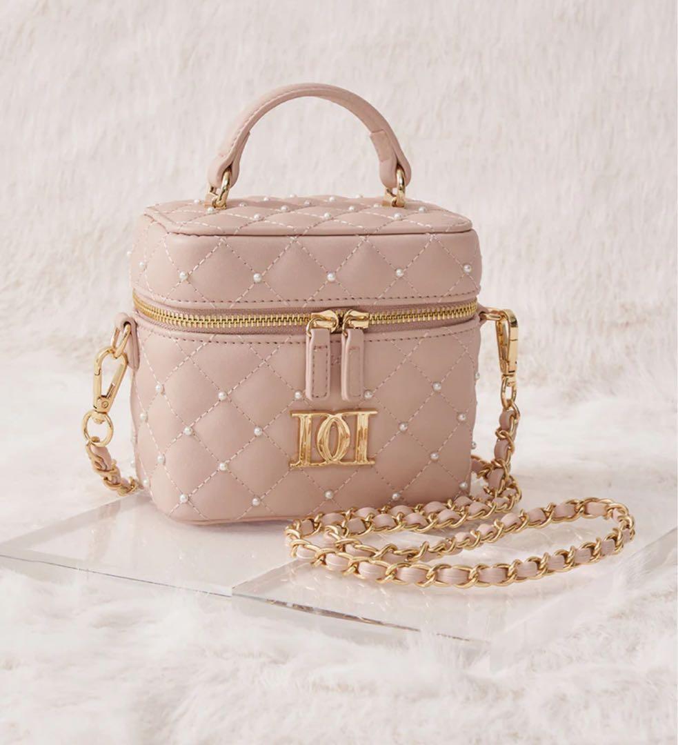 darich ダーリッチ キルティングパールスクエアミニバッグ ピンク