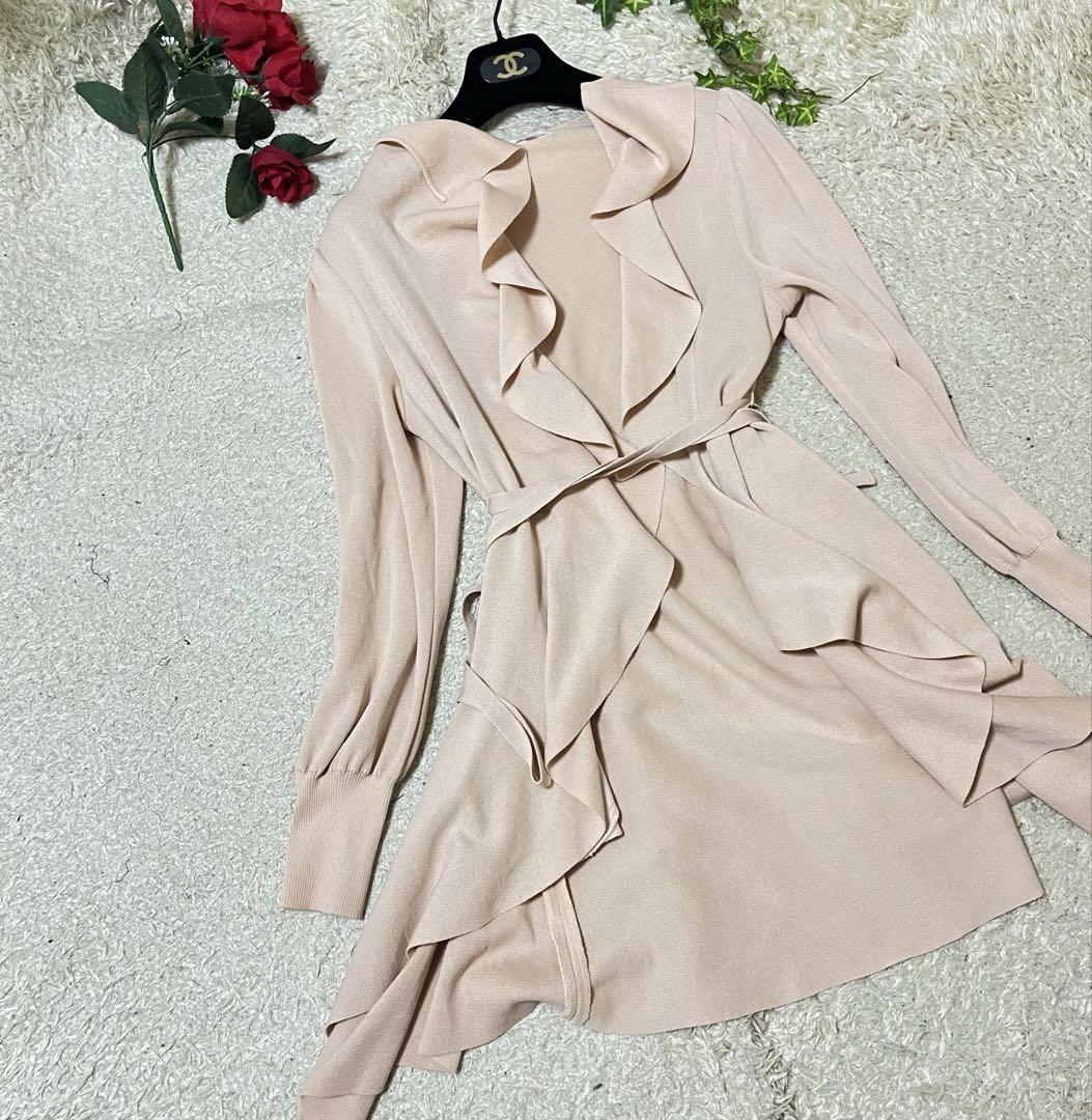 TO BE CHIC ロングカーディガン　ニットフレアワンピース　セットアップ