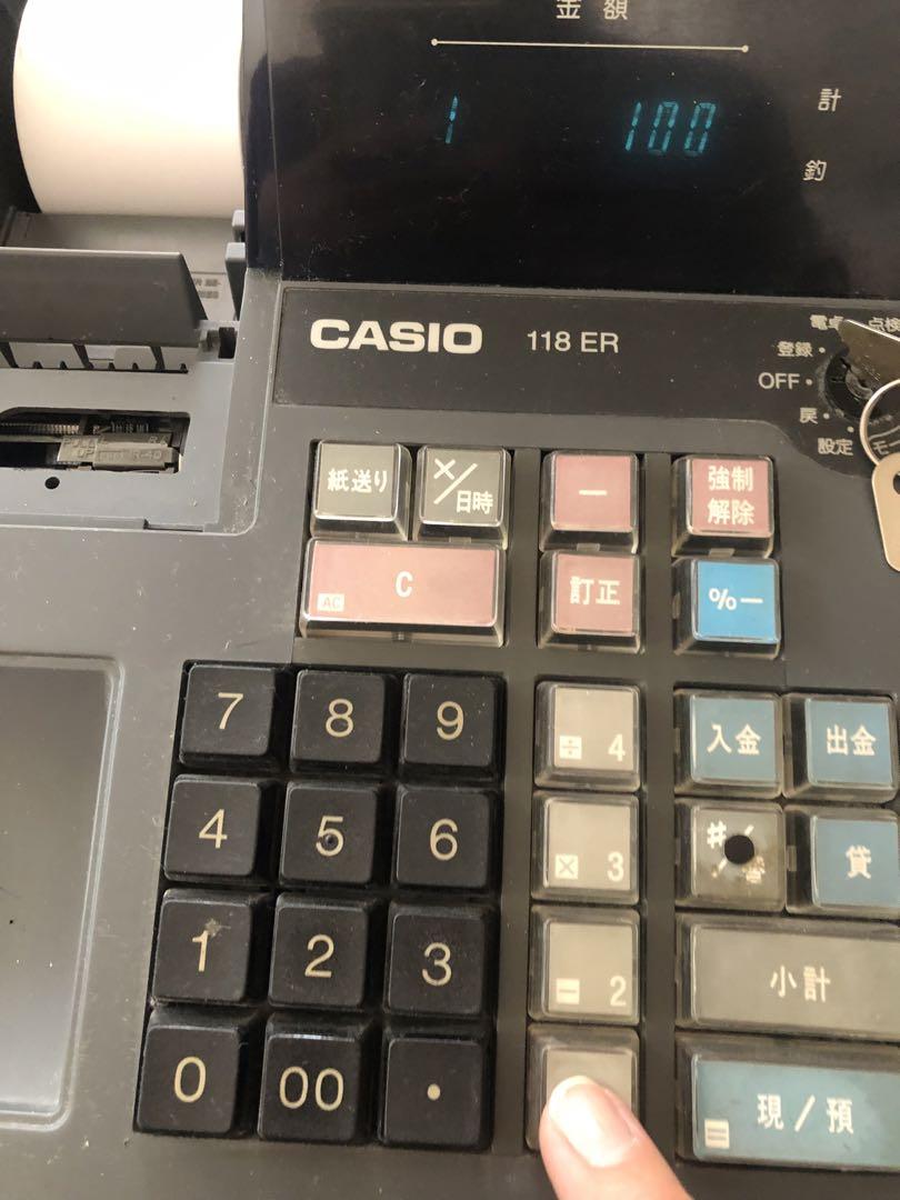 CASIOレジスター 118ER 訳あり