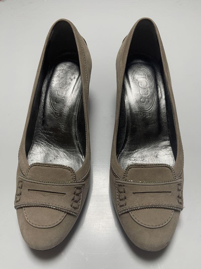 TODS パンプス 34 1/2 22〜22.5cm ヒール 4.5〜5cm