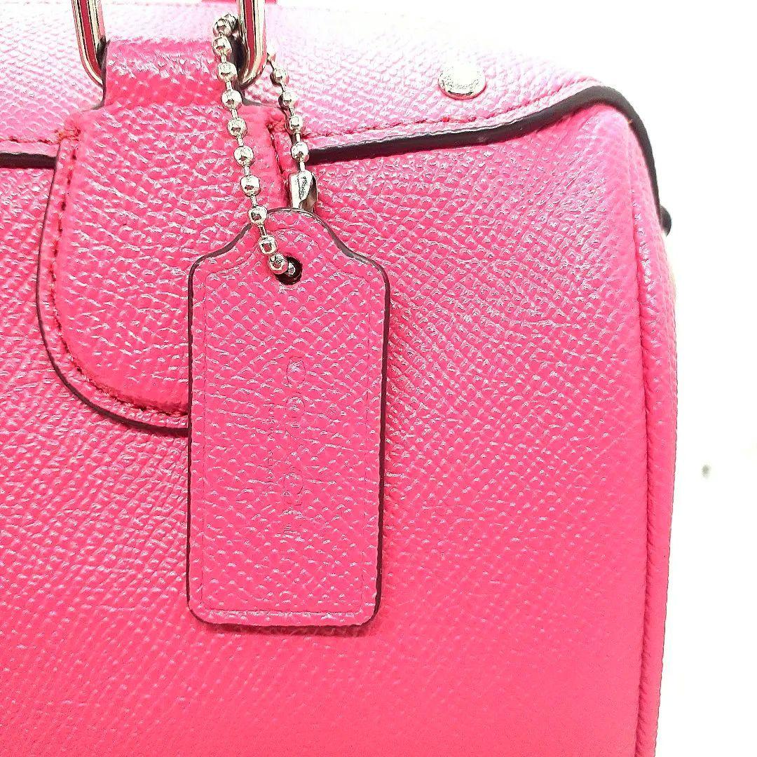 coach ピンクレザー2ウェイ　ショルダーバッグ　美品 COACH コーチ 2way ショルダーバッグ ハンドバッグ ピンク