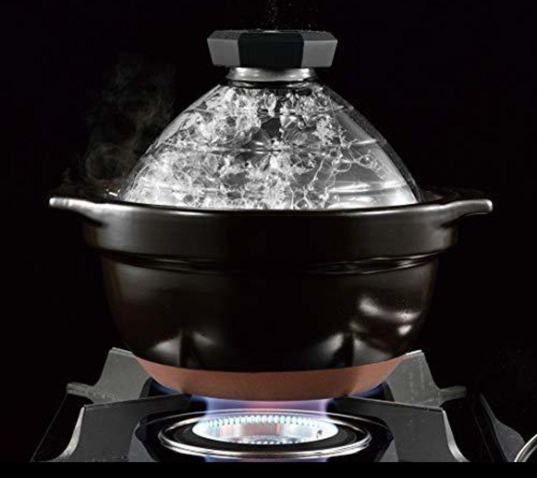 HARIO ハリオ フタがガラスのご飯釜 2~3合用 GNR-200-B 新品