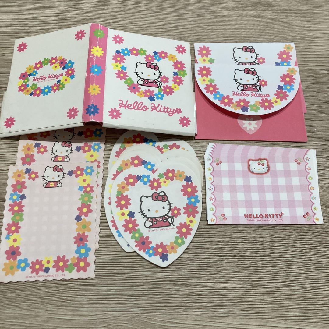 93年販売Hello Kitty レターセット 花柄 - メルカリ