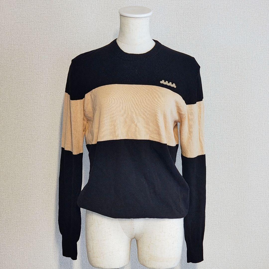 muta marine ムータマリン コットン セーター ニット ブラックM muta MARINE