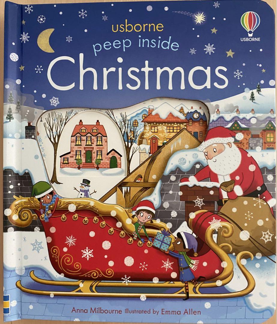 Peep inside Christmas Usborne 仕掛け絵本 新品 - メルカリ