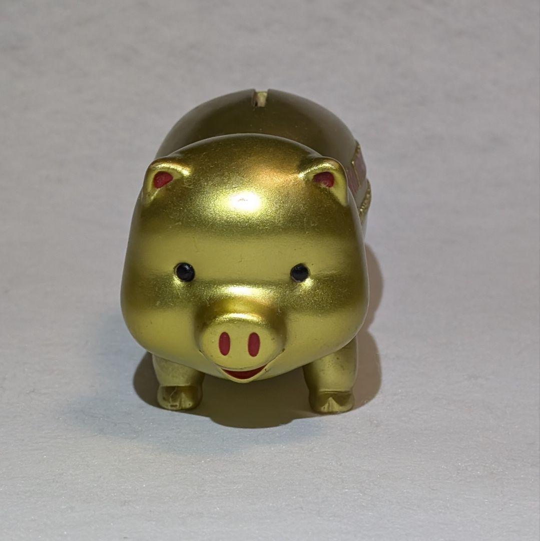 レア ハリウッド ランチマーケット ブタ貯金箱 ゴールド GOLD