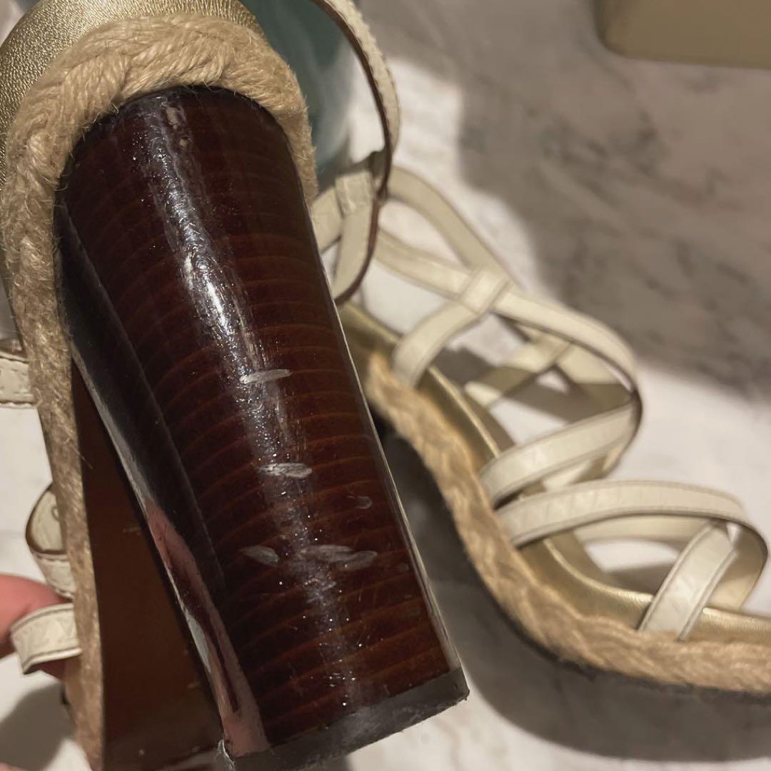 Louis VUITTON】ロゴデザイン レザーサンダル