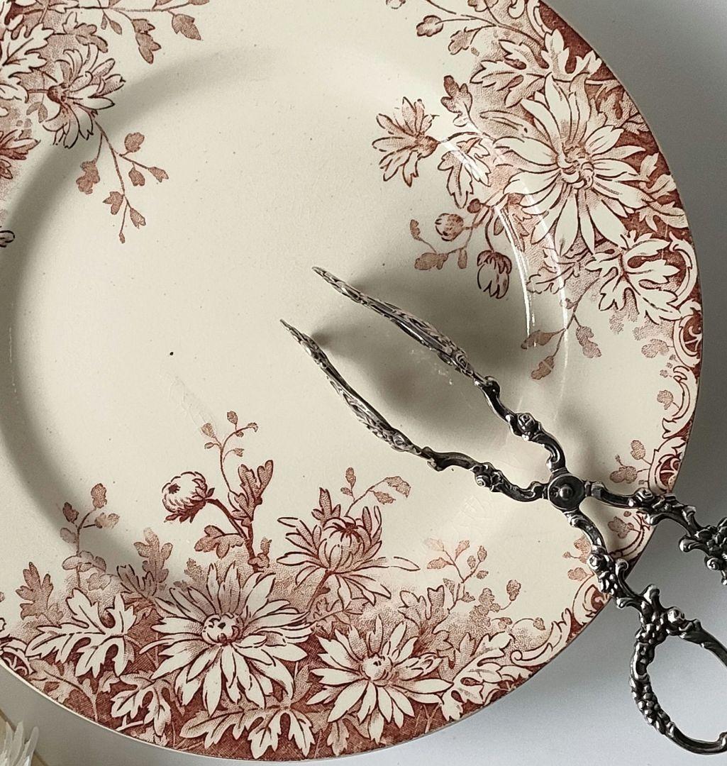 美品 フランスア ジアン FLEURS D'AUTOMNE秋の花 希少【多色】 希少 美品 ジアン FLEURS D´AUTOMN フランスアンティーク